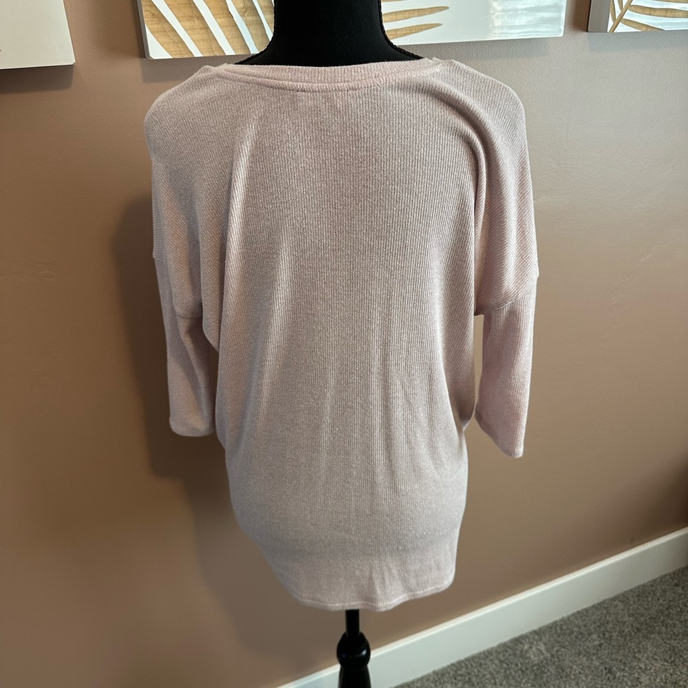 Express tie front 3/4 sleeve - Picture 4 of 6